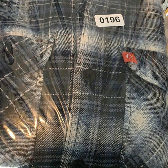 The American Outdoorsman Men's Fleece/Sherpa Lined Flannel Shacket Blue M New - Picture 8 of 8